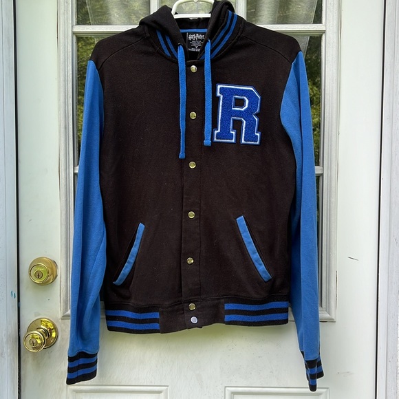 Harry Potter Ravenclaw Varsity Hoodie Hot Topic Exclusive- Unisex Size S - Picture 1 of 10